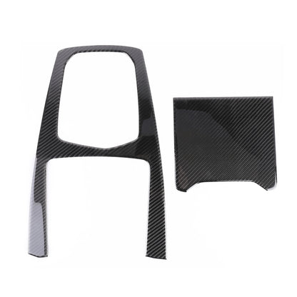 2 PCS Car Carbon Fiber Gear Panel Decorative Sticker for BMW X5 2020, Gear Panel