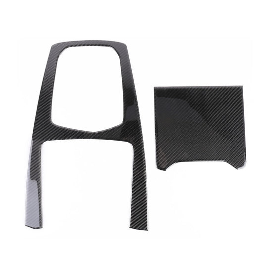 2 PCS Car Carbon Fiber Gear Panel Decorative Sticker for BMW X5 2020, Gear Panel