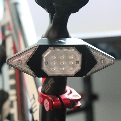 USB Rechargeable Bicycle Turn Light Wireless Remote Control Bike Tail Light, Wireless RC Bike Tail Light