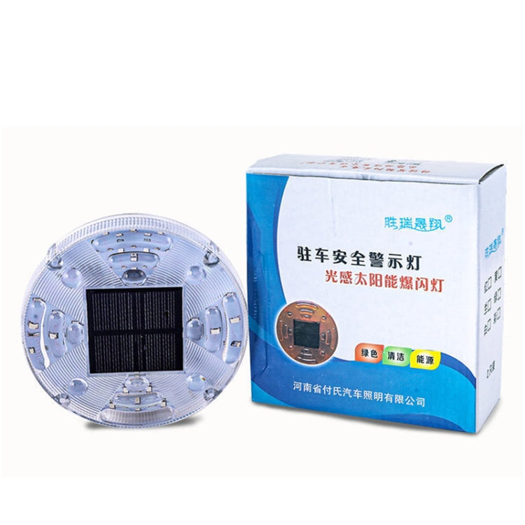 2 PCS Solar LED Flashing Light Car Rear-end Collision Warning Lights, Strong Magnetic Shock Version, 2 PCS Shock Version