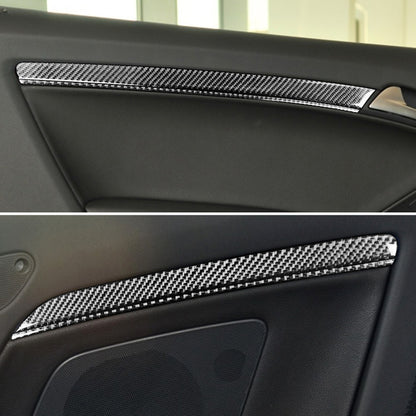 8 in 1 Car Carbon Fiber Door Panel Decorative Sticker for Audi A5 Hard Top 2008-, Left and Right Drive Universal, Door Panel