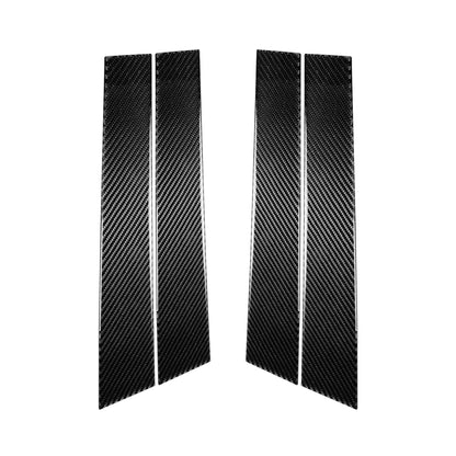 4 PCS Car Carbon Fiber B Pillar Decorative Sticker for Infiniti FX 2009-2013/QX70 2014-, Left and Right Drive Universal, B Pillar