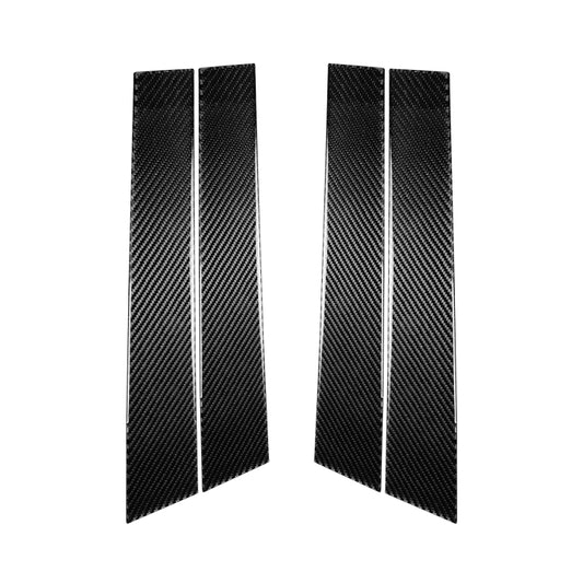 4 PCS Car Carbon Fiber B Pillar Decorative Sticker for Infiniti FX 2009-2013/QX70 2014-, Left and Right Drive Universal, B Pillar