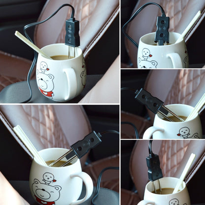 12V 10A 120-140W Cigarette Lighter Car Electric Heating Water Stick Water Heater, 12V