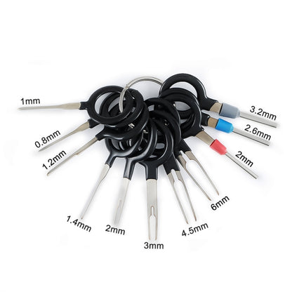 29 in 1 Car Plug Circuit Board Wire Harness Terminal Extraction Pick Connector Crimp Pin Back Needle Remove Tool, 29 in 1
