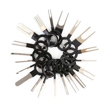 41 in 1 Car Plug Circuit Board Wire Harness Terminal Extraction Pick Connector Crimp Pin Back Needle Remove Tool, 41 in 1