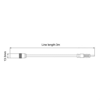 Car Electronic Stereo FM Radio Amplifier Antenna Aerial Extended Cable, Length: 3m, Length: 3m