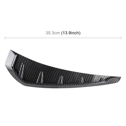 2 PCS Car Soft Silicone Decorative Sticker Outside Sticker, Carbon Fiber Texture, Carbon Fiber Texture