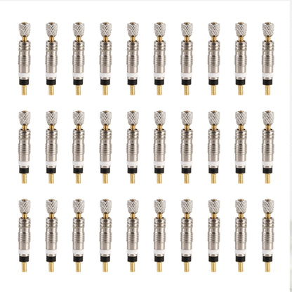 30 PCS VT-002 Bicycle Detachable French Valve Core Style: Reticulated, Reticulated