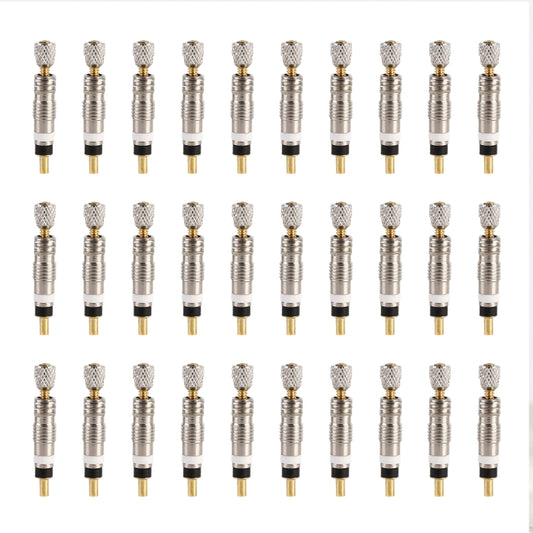 30 PCS VT-002 Bicycle Detachable French Valve Core Style: Reticulated, Reticulated