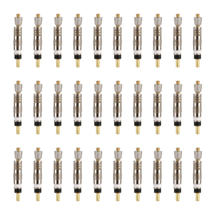 30 PCS VT-002 Bicycle Detachable French Valve Core Style: Ruled, Ruled