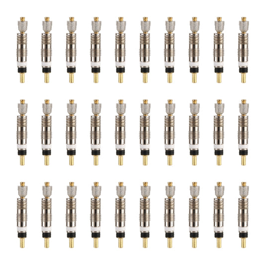 30 PCS VT-002 Bicycle Detachable French Valve Core Style: Ruled, Ruled