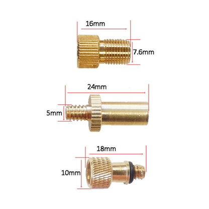 4 in 1 C Inflator Adapter French Mouth / US Mouth / UK Mouth Inflation Needle Adapter, 4 in 1 C