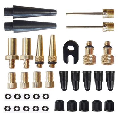 35 in 1 Inflator Adapter French Mouth / US Mouth / UK Mouth Inflation Needle Adapter, 35 in 1
