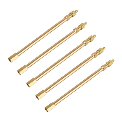 5 PCS Car Tires Valve Inflatable Extension Tube, Length: 140mm, 140mm, Pure Copper