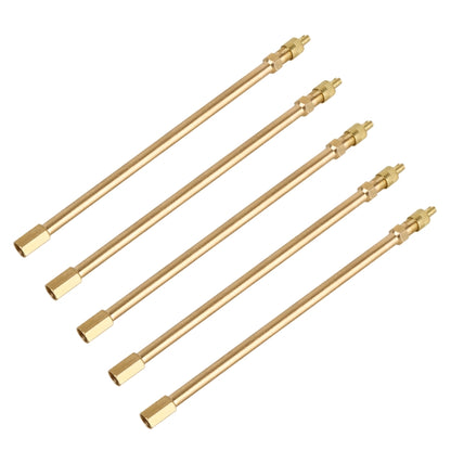 5 PCS Car Tires Valve Inflatable Extension Tube, Length: 180mm, 180mm, Pure Copper