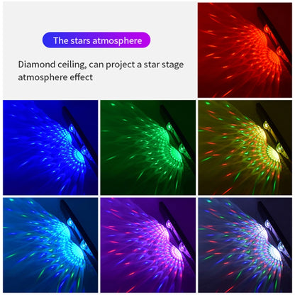 D88 5V 2.5W Car Colorful Starry Sky Atmosphere Lamp without Remote Control, D88 without Remote Control