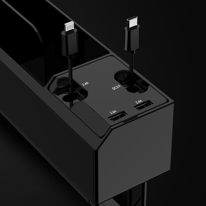 USB-C / Type-C + 8PIN Interface Car Multi-functional Cup Holder Seat Gap Side Storage Box, USB-C / Type-C + 8PIN