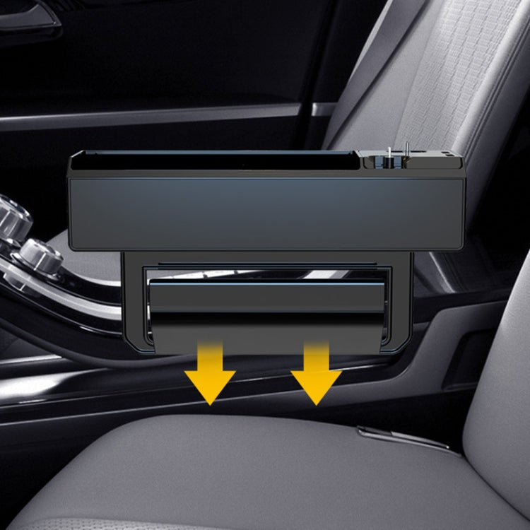 USB-C / Type-C + 8PIN Interface Car Multi-functional Cup Holder Seat Gap Side Storage Box, USB-C / Type-C + 8PIN