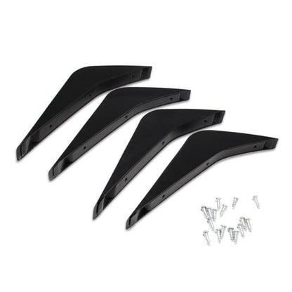 4 PCS Car Modified ABS Rear Wing Side Spoiler Lip for Chevrolet Corvette, For Chevrolet Corvette
