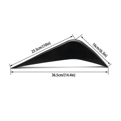 4 PCS Car Modified ABS Rear Wing Side Spoiler Lip for Chevrolet Corvette, For Chevrolet Corvette
