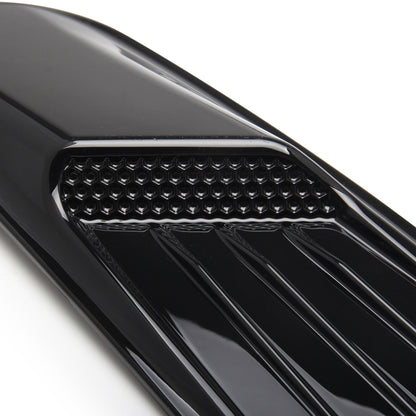 2 PCS Car Decorative Air Flow Intake Scoop Bonnet Side Fender Vent Hood Set for Ford Mustang 2015-2017, Bright Black, For Ford Mustang 2015-2017, Bright Black