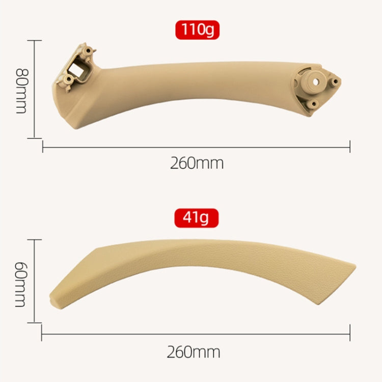 Car Right Side Inner Armrest Door Handle Assembly for BMW E90 2005-2012, Left and Right Drive Universal, Right Handle Assembly (Black), Right Handle Assembly (Grey), Right Handle Assembly (Beige)