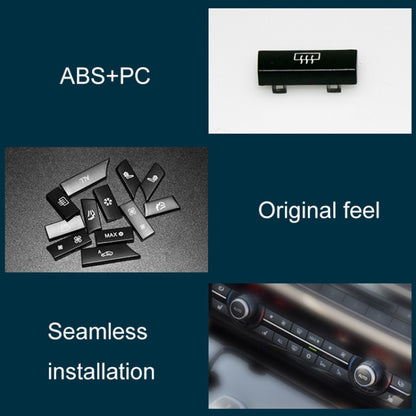 Car Air Conditioner Panel Switch Button 12-button 61319313923 for BMW  F10 / F07 / F02, 12-button
