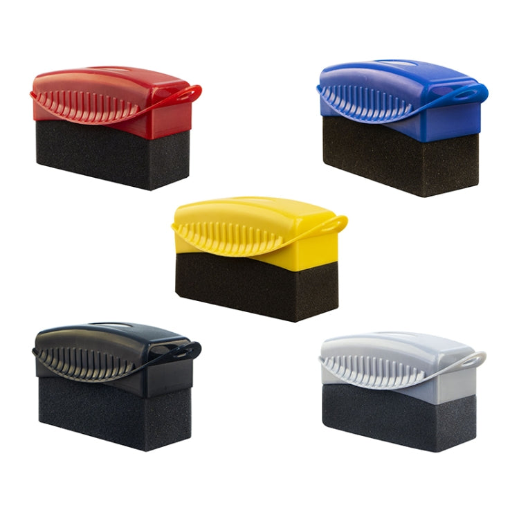 5 PCS FJYS-01 Car Tires Polishing Waxing Oiling Sponge Brush without Cover, Size: 12x5.5x7cm, Random Color Delivery, without Cover