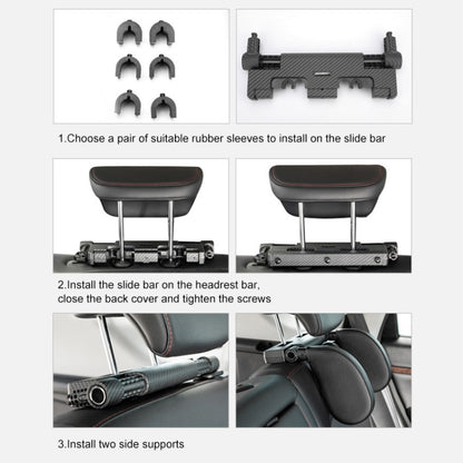A03 Adjustable Car Auto U-shaped Memory Foam Neck Rest Cushion Seat Pillow, A03 (Brown), A03 (Red), A03 (Beige), A03 (Grey), A03 (Black)