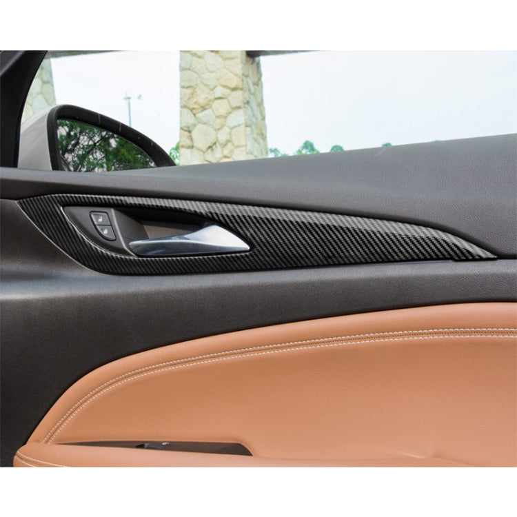 4 in 1 Car Carbon Fiber Inner Door Frame Decorative Sticker for Buick Regal 2017-2021, Inner Door Frame