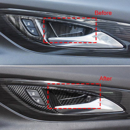 4 in 1 Car Carbon Fiber Inner Door Bowl Decorative Sticker for Buick Regal 2017-2021, Inner Door Bowl