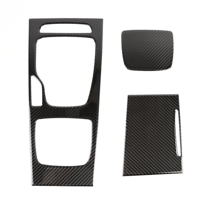 3 in 1 Car Carbon Fiber Gear Panel Decorative Sticker for Buick Regal 2017-2021, Gear Panel