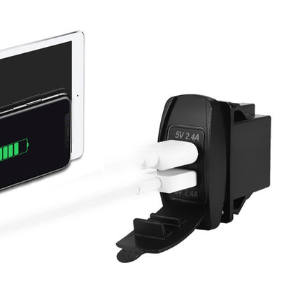 Car 4.8A Double-sided Mobile Phone Charger, 4.8A