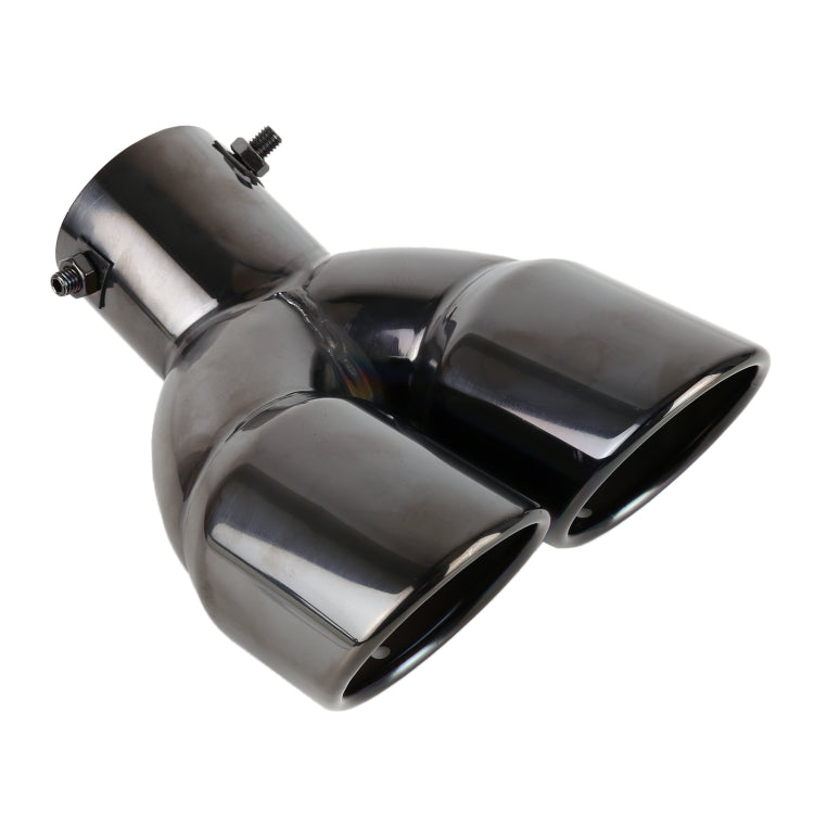 Universal Car Styling Stainless Steel Elbow Exhaust Tail Muffler Tip Pipe, Inside Diameter: 7.2cm, Elbow Inside Diameter: 7.2cm (Grey), Elbow Inside Diameter: 7.2cm (Blue), Elbow Inside Diameter: 7.2cm (Silver)