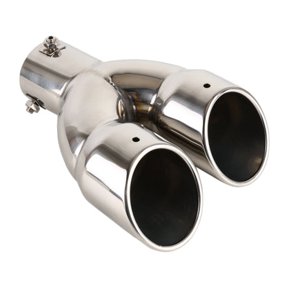 Universal Car Styling Stainless Steel Straight Exhaust Tail Muffler Tip Pipe, Inside Diameter: 7.2cm, Straight Inside Diameter: 7.2cm(Silver), Straight Inside Diameter: 7.2cm (Grey), Straight Inside Diameter: 7.2cm (Blue)