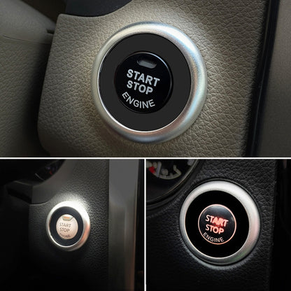 Car Engine Start Key Push Button Ring Trim Sticker Decoration for Infiniti Q50L/QX50/Q70/QX60/Q60, For Infiniti Q50L (Black), For Infiniti Q50L (Blue), For Infiniti Q50L (Red), For Infiniti Q50L (Silver)