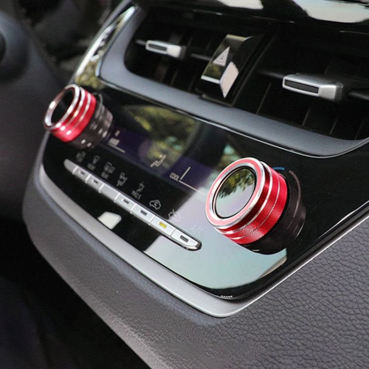 2 PCS Car Metal Air Conditioner Knob Case for Toyota Corolla / Levin / Allion / Yaris 2019-2021, For Toyota Corolla (Red), For Toyota Corolla (Silver), For Toyota Corolla (Black), For Toyota Corolla (Blue), For Toyota Corolla (Purple)