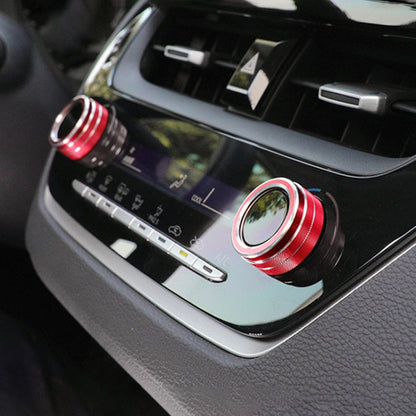 2 PCS Car Metal Air Conditioner Knob Case for Toyota Corolla / Levin / Allion / Yaris 2019-2021, For Toyota Corolla (Red), For Toyota Corolla (Silver), For Toyota Corolla (Black), For Toyota Corolla (Blue), For Toyota Corolla (Purple)