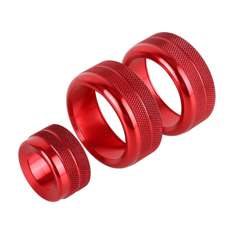3 PCS Car Metal Air Conditioner Knob Case for BMW X1 / X2 / GT, For BMW X1 / X2 / GT (Red), For BMW X1 / X2 / GT (Silver), For BMW X1 / X2 / GT (Blue)