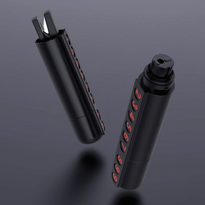 3R-2166 3 in 1 Multifunctional Car Parking Number Plate with Safety Hammer + Cutting Seat Belt, 3R-2166