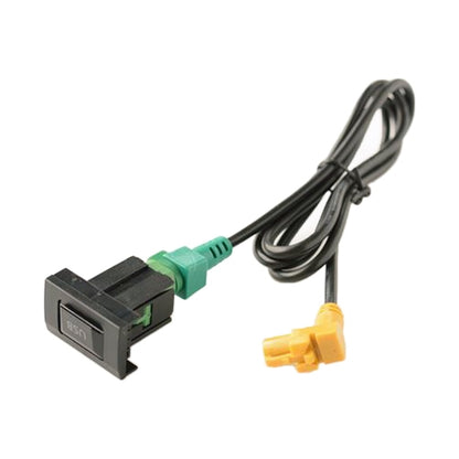 Car Center Console CD Reserved Position Modified USB Port 3.3x2.3cm + Cable Wiring Harness for Volkswagen / Audi / Skoda, Cable Length: 1m, 3.3 x 2.3cm, Cable Length: 1m