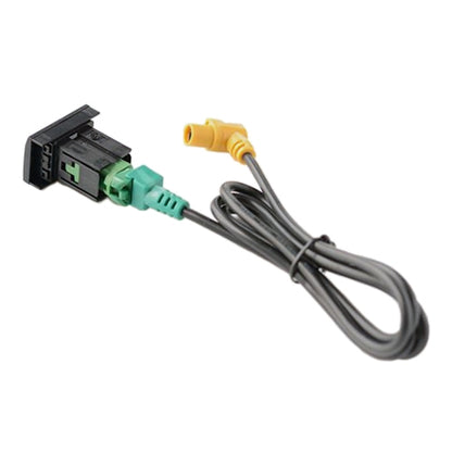 Car Center Console CD Reserved Position Modified USB Port 3.3x2.3cm + Cable Wiring Harness for Volkswagen / Audi / Skoda, Cable Length: 1m, 3.3 x 2.3cm, Cable Length: 1m