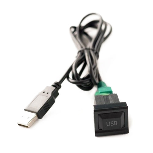 Car Center Console CD Reserved Position Modified 2.6x2.3cm USB Interface Conversion Cable Wiring Harness for Volkswagen / Audi / Skoda, Cable Length: 1m, 2.6x2.3cm, Cable Length: 1m