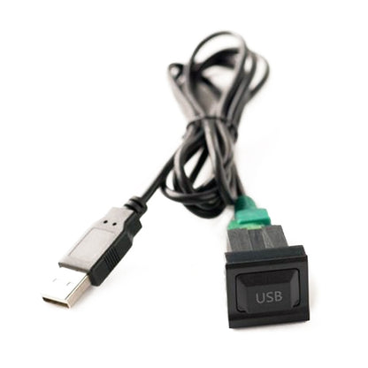 Car Center Console CD Reserved Position Modified 2.6x2.3cm USB Interface Conversion Cable Wiring Harness for Volkswagen / Audi / Skoda, Cable Length: 1m, 2.6x2.3cm, Cable Length: 1m