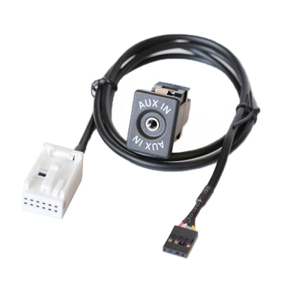 Car Handheld Box AUX Interface Connector + Cable Wire Harness for Volkswagen Bora / Audi, For Volkswagen Bora