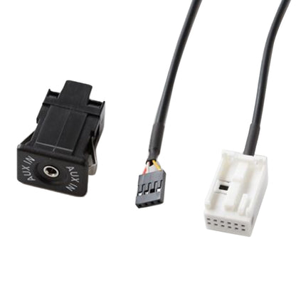 Car Handheld Box AUX Interface Connector + Cable Wire Harness for Volkswagen Bora / Audi, For Volkswagen Bora