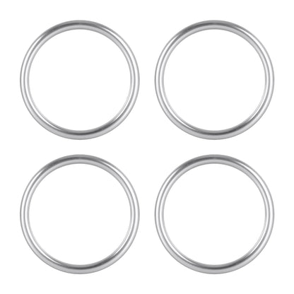 4 PCS / Set Air Conditioning Vent Metal Decorative Ring for Audi A1, For Audi A1
