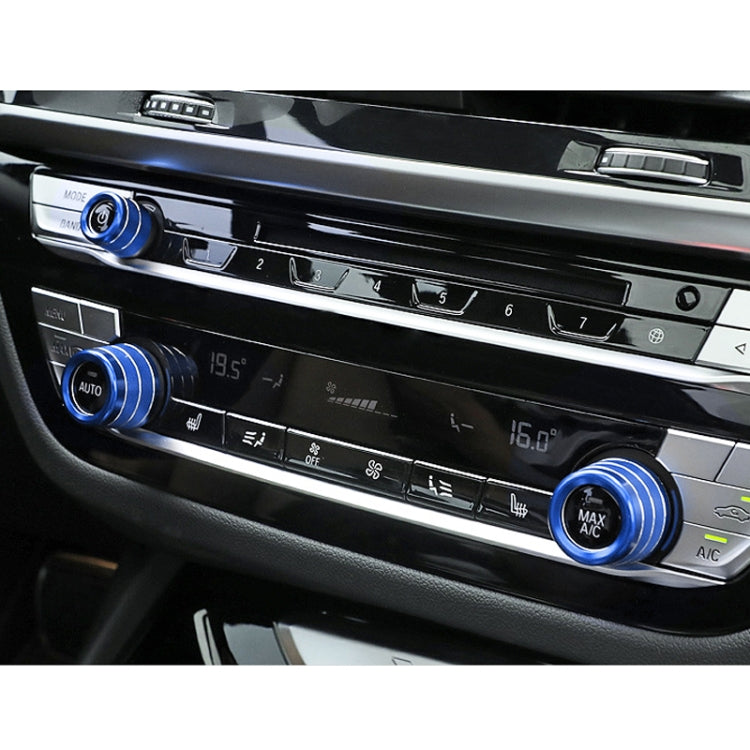 3 PCS / Set Air Conditioning Knob Metal Decorative Ring for BMW X3 / X4 / 5 Series / 7 Series / 6 Series GT, For BMW X3 / X4(Blue), For BMW X3 / X4(Red), For BMW X3 / X4(Silver)