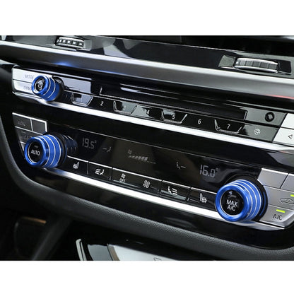 3 PCS / Set Air Conditioning Knob Metal Decorative Ring for BMW X3 / X4 / 5 Series / 7 Series / 6 Series GT, For BMW X3 / X4(Blue), For BMW X3 / X4(Red), For BMW X3 / X4(Silver)
